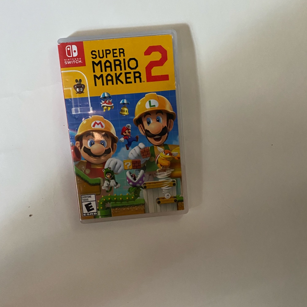 Super Mario maker 2 on the Nintendo switch